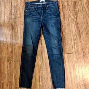 Madewell 9" high rise skinny jeans